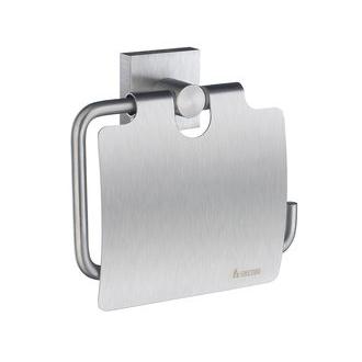 Smedbo RS3414 5 3/4 in. Lidded Toilet Paper Holder in Brushed Chrome from the House Collection